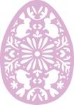 Bunny Filigree Egg Solid