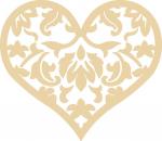 Damask Filigree Heart