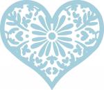 Flower Filigree Heart