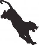 Leaping Large Cat