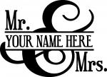Mr and Mrs Monogram
