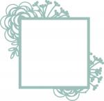 Floral Square Frame