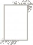 Floral Vertical Rectangle Frame
