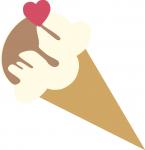 Chocolate covered ice cream