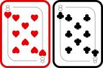 8 Hearts & Clubs