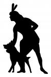Indian and Dog