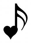 Heart Sixteenth Note