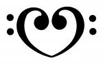 Bass Clef Heart