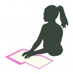 Reading Braille Girl