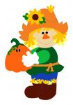 Scarecrow with Pumpkin