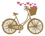 Bike with Basket of Hearts