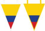 Colombian Flag Pennants (Triangle)