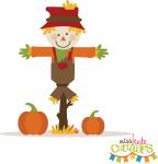 Scarecrow With Pumpkins