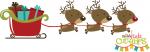 Reindeer Pulling Sleigh