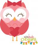 Girl Valentine Owl