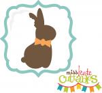 Chocolate Bunny in Frame