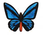 Stained Glass Bountiful Blue Butterfly