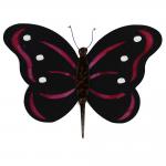 Stained Glass Striking Striped Butterfly
