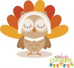 Thanksgiving Owl Girl