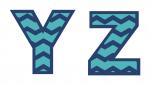 Chevron Monograms Y-Z