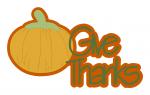 Give Thanks Pumpkin Title