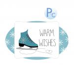 Warm Wishes Skate Tag