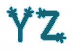 Snowflake Font Y-Z