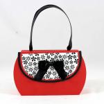 Red Rounded Side Purse