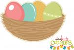 Easter Eggs in Nest