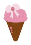 Pink Ice Cream Cone