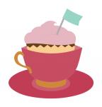 Cupcake in a Teacup