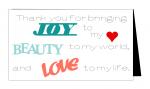 Joy Beauty Love Card
