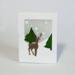 Collection-Cut A-Way Christmas Cards: Reindeer