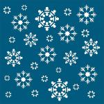 Stenciled Snowflake Overlay
