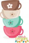 Stacked Tea Cups Set