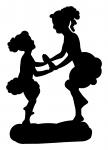 Little girls dancing