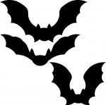 Halloween Window Silhouettes: Bats