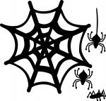 Halloween Window Silhouettes: Spiders
