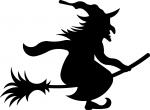 Halloween Window Silhouettes: Witch