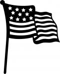 American Flag Silhouette