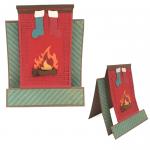 Fun Folds Christmas Cards: Fireplace