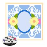 Flourished Oval Floral Card