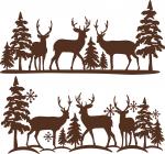 Deer Winter Scene