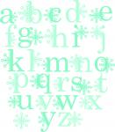 Snowflake Alphabet-Lowercase