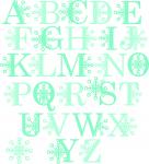 Snowflake Alphabet-Uppercase