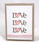 Simply Heart Card Collection: Love Love Love Card