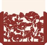 Elegant Card Sleeves Collection: Flower Square Envelope