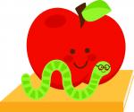Apple with Bookworm