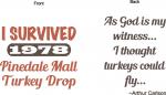 I Survived Pinedale Mall Turkey Drop 1978