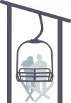Ski Couple on Lift